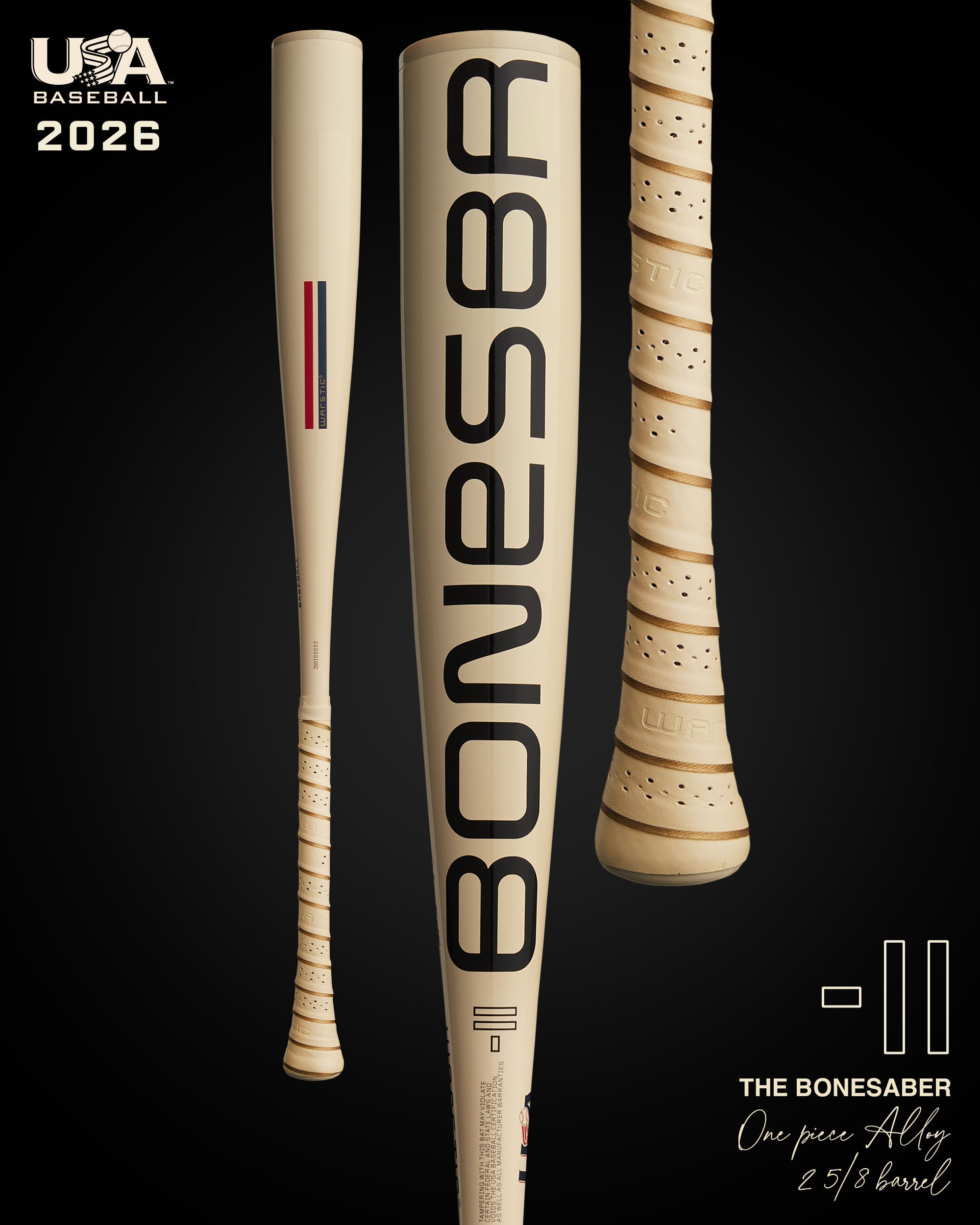 Warstic Bonesaber Alloy -11 USA Baseball Bat 2026